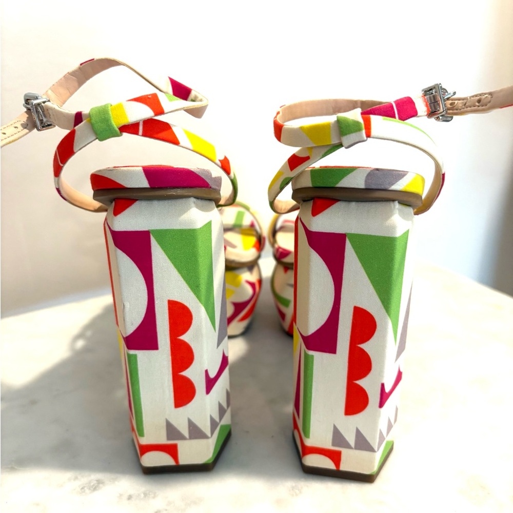 Colorful Platform Sandals - Picture 4 of 9